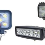 Light duty work lamps