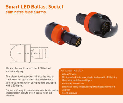Smart LED ballast socket AVS-BAL1