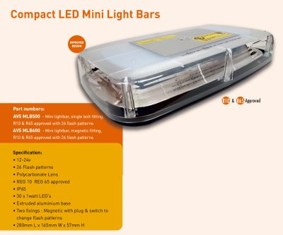 Compact Mini light bar MLB500 MLB600