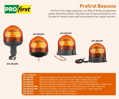 AVS-BEA200 AVS-BEA201 AVS-BEA202 AVS-BEA203 Profirst beacons