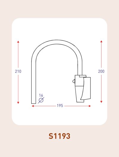 S1193 mirror arm