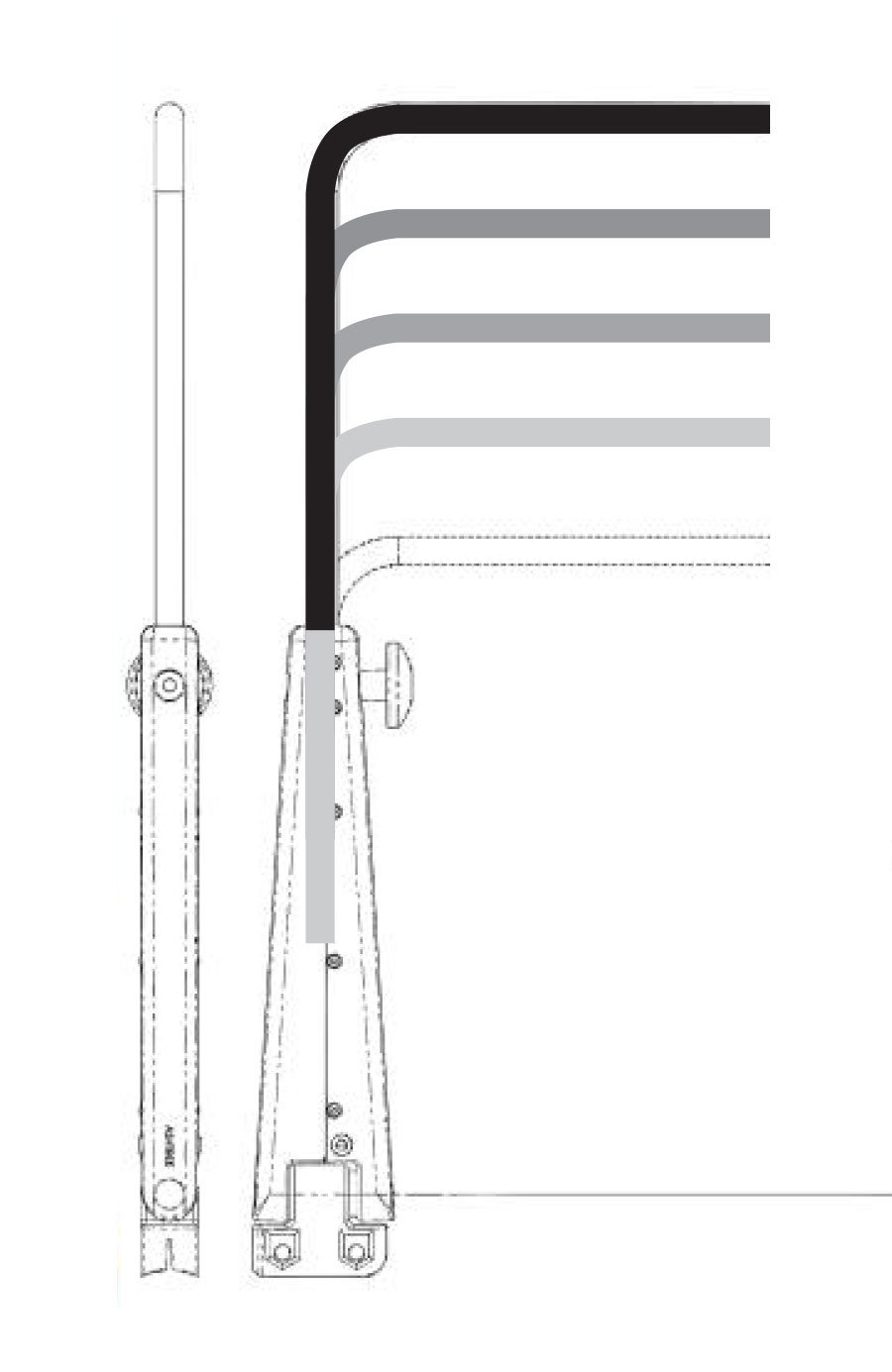 S2000 mirror arm