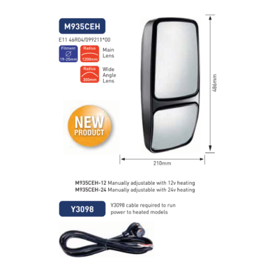 M935ceh twin lens powered mirror